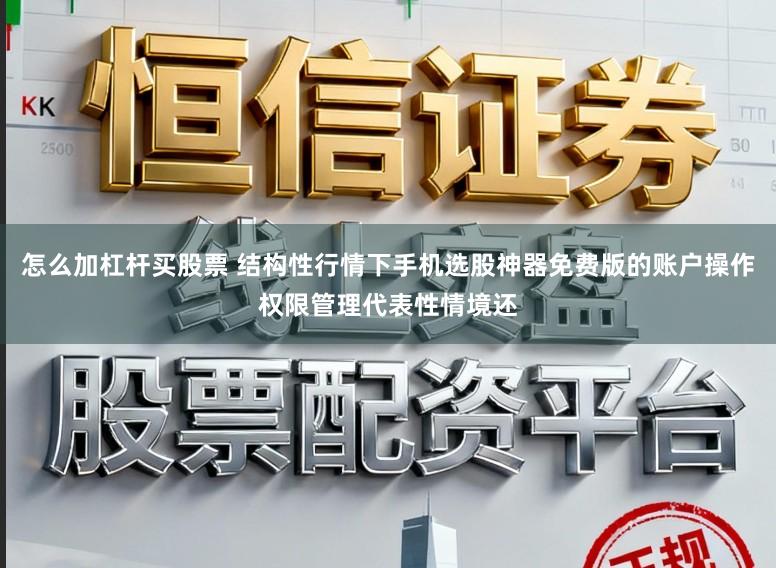 怎么加杠杆买股票 结构性行情下手机选股神器免费版的账户操作权限管理代表性情境还